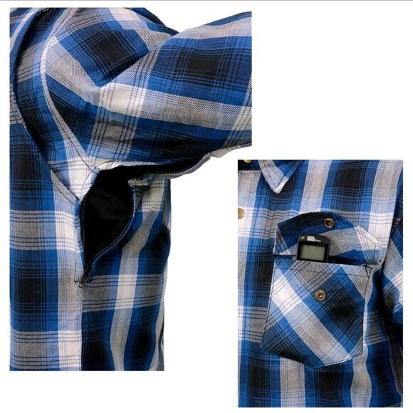 Milwaukee biker motorcycle jacket shirt with armour including back pad brand new - Picture 6 of 8